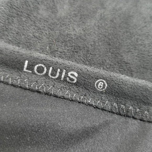 Ami Club Wear Louis Knee High Heel Tall Boots Black Size 6 Red Sole - Picture 8 of 9